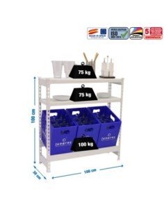 Estantería SIMONRACK SimonrackSimonbottle shelf 1-2- 1000x1000x300 bco/bco