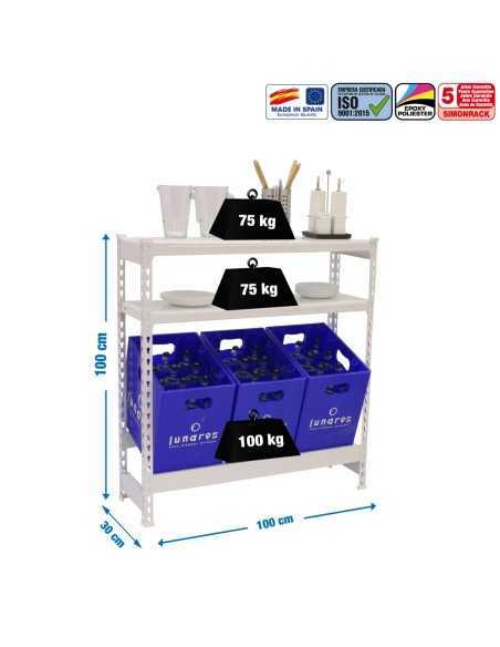Estantería SIMONRACK SimonrackSimonbottle shelf 1-2- 1000x1000x300 bco/bco