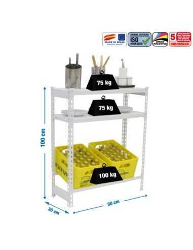 Estantería SIMONRACK SimonrackSimonbottle shelf 1-2- 1000x800x300 bco/bco
