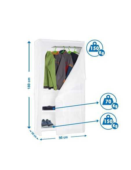 Estantería SIMONRACK SimonrackClick & keep 3/500 blanco/blanco | Estantería sin tornillos con baldas de madera SimonRack