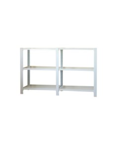 Estantería SIMONRACK Pack officlick 3/400 metal i+a blanco/blanco | Estantería metálica SimonRack para cargas de 300 kg