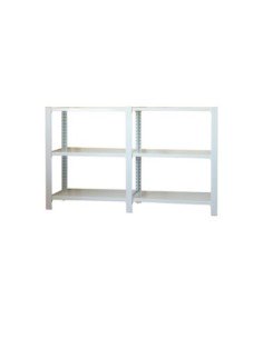 Estantería SIMONRACK Pack officlick 3/400 metal i+a blanco/blanco | Estantería metálica SimonRack para cargas de 300 kg