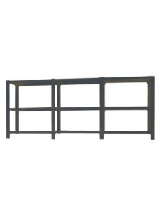 Estantería OFFICLICK 3/400 metal i+a+a antracita/antraci