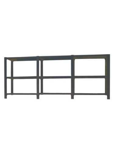 Estantería OFFICLICK 3/400 metal i+a+a antracita/antraci