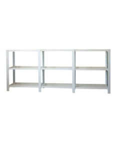 Estantería SIMONRACK Pack officlick 3/400 metal i+a+a blanco/blanco | Estantería metálica SimonRack para cargas de 300 kg
