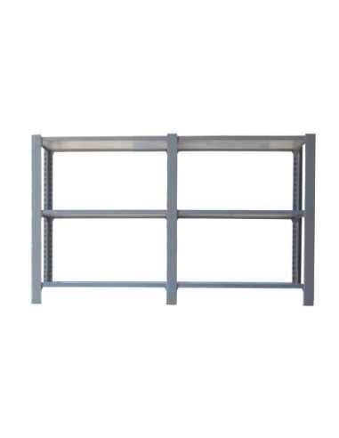 Estantería SIMONRACK Pack officlick 3/400 wood i+a gris/blanco | Estantería metálica SimonRack para cargas de 300 kg