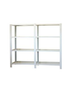 Estantería SIMONRACK Pack officlick 4/300 metal i+a blanco/blanco | Estantería metálica SimonRack para cargas de 300 kg