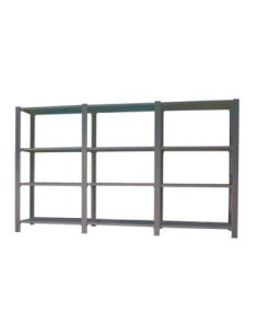 Estantería OFFICLICK 4/300 metal i+a+a antracita/galva