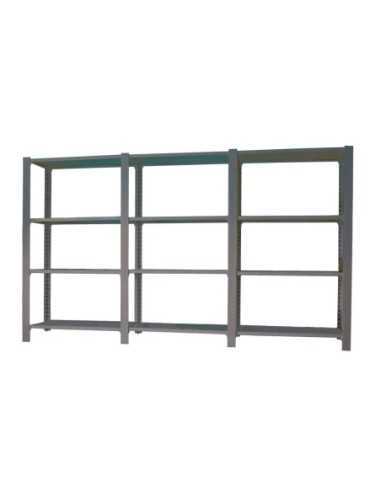 Estantería OFFICLICK 4/300 metal i+a+a antracita/galva