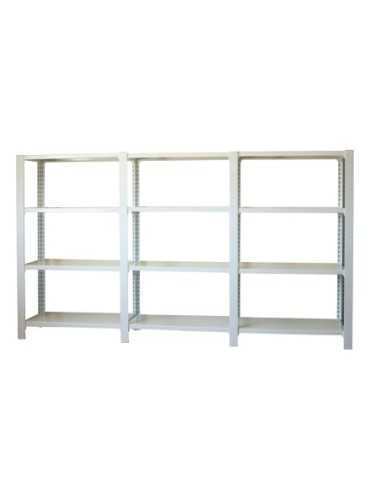 Estantería SIMONRACK Pack officlick 4/300 metal i+a+a blanco/blanco | Estantería metálica SimonRack para cargas de 300 kg