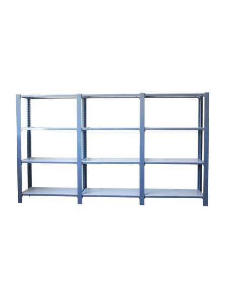 Estantería SIMONRACK Pack officlick 4/300 metal i+a+a oscuro/blanco | Estantería metálica SimonRack para cargas de 300 kg