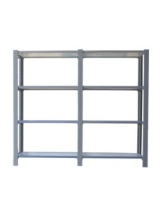 Estantería SIMONRACK Pack officlick 4/300 wood i+a gris/blanco | Estantería metálica SimonRack para cargas de 300 kg