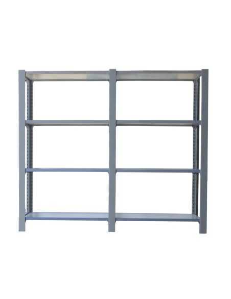Estantería SIMONRACK Pack officlick 4/300 wood i+a gris/blanco | Estantería metálica SimonRack para cargas de 300 kg