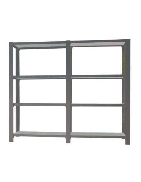 Estantería OFFICLICK 4/400 metal i+a antracita/blanco