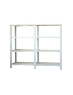 Estantería SIMONRACK Pack officlick 4/400 metal i+a blanco/blanco | Estantería metálica SimonRack para cargas de 300 kg