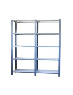 Estantería SIMONRACK Pack officlick 5/300 metal i+a oscuro/blanco | Estantería metálica SimonRack para cargas de 300 kg