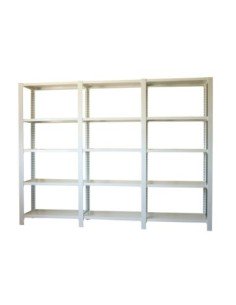 Estantería SIMONRACK Pack officlick 5/300 metal i+a+a blanco/blanco | Estantería metálica SimonRack para cargas de 300 kg