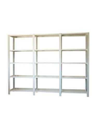 Estantería SIMONRACK Pack officlick 5/300 metal i+a+a blanco/blanco | Estantería metálica SimonRack para cargas de 300 kg