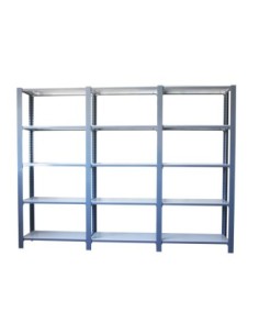 Estantería SIMONRACK Pack officlick 5/300 metal i+a+a oscuro/blanco | Estantería metálica SimonRack para cargas de 300 kg