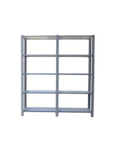 Estantería SIMONRACK Pack officlick 5/300 wood i+a gris/blanco | Estantería metálica SimonRack para cargas de 300 kg