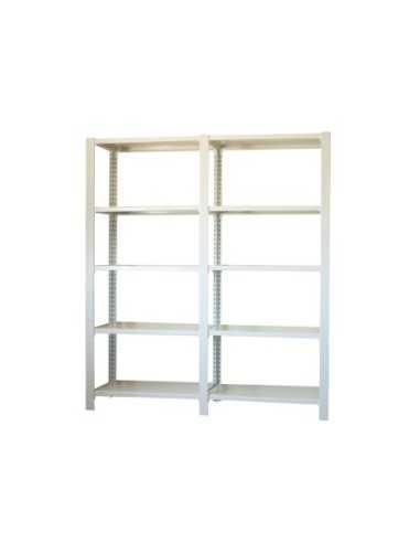 Estantería SIMONRACK Pack officlick 5/400 metal i+a blanco/blanco | Estantería metálica SimonRack para cargas de 300 kg