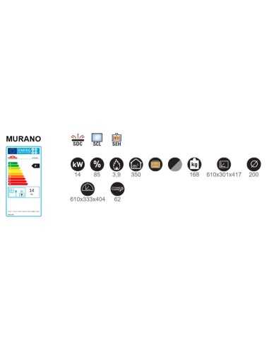 Horno Metálico BRONPI Murano Cristal Limpio | Hogar Cahersa