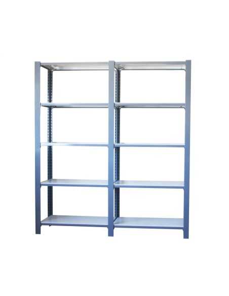 Estantería SIMONRACK Pack officlick 5/400 metal i+a oscuro/blanco | Estantería metálica SimonRack para cargas de 300 kg