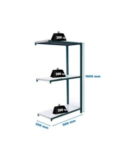Estantería SIMONRACK Officlick 3/300 metal a.m. Antracita/blanco