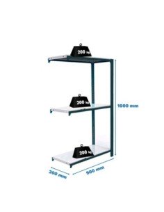 Estantería SIMONRACK Officlick 3/300 metal a.m. Antracita/blanco