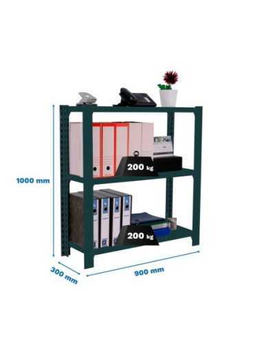 Estantería SIMONRACK Officlick 3/300 metal i.m. Antracita/antracita