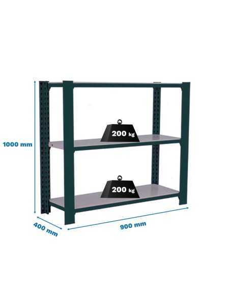 Estantería SIMONRACK Officlick 3/400 metal i.m. Antracita/galva