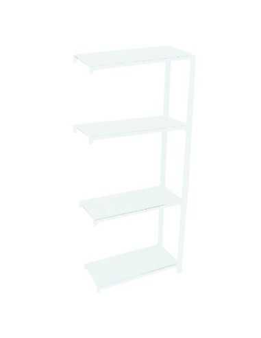 Estantería SIMONOFFICE OFFICLICK 4/300 metal a.m. Blanco/blanco | Estantería metálica OFFICLICK sin tornillos para oficina