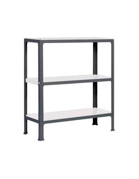 Estantería SIMONRACK Officlick 3/300 wood a.m. Antracita/blanco