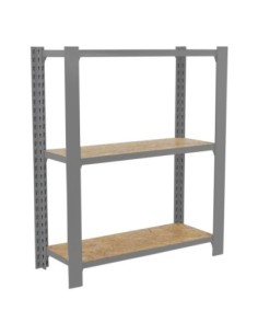 Estantería SIMONRACK Officlick 3/400 wood i.m. Gris/osb