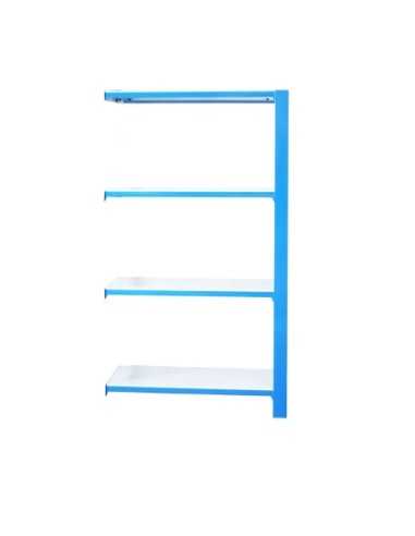 Estantería SIMONRACK Officlick 4/400 wood a.m. Azul/blanco | Estantería metálica SimonRack para cargas de 300 kg