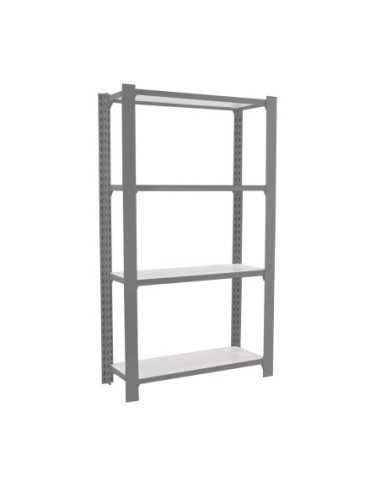 Estantería SIMONRACK Officlick 4/400 wood i.m. Gris/blanco | Estantería metálica SimonRack para cargas de 300 kg
