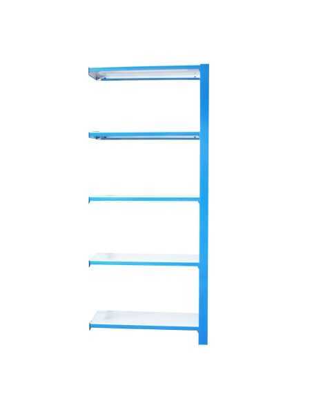 Estantería SIMONRACK Officlick 5/300 wood a.m. Azul/blanco | Estantería metálica SimonRack para cargas de 300 kg