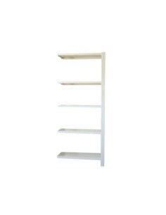 Estantería SIMONRACK Officlick 5/400 wood a.m. Blanco/blanco | Estantería metálica SimonRack para cargas de 300 kg