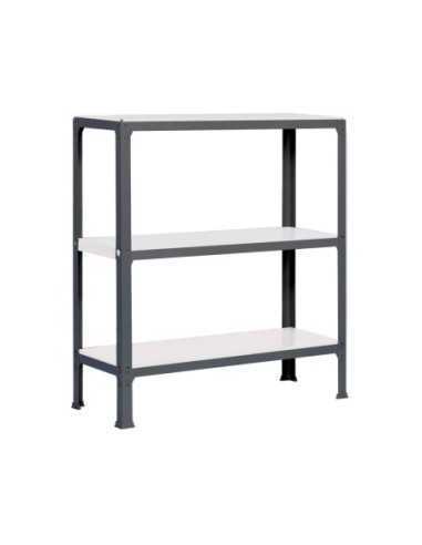 Estantería SIMONRACK Simonhome click mini 3/300 antracita/blanco | Estantería metálica SimonRack para cargas de 300 kg