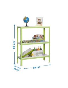 Estantería SIMONRACK Simonhome click mini 3/300 verde/blanco | Estantería metálica SimonRack para cargas de 300 kg