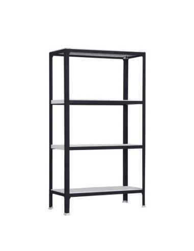 Estantería SIMONRACK Simonhome click mini 4/300 antracita/galva | Estantería metálica SimonRack para cargas de 300 kg