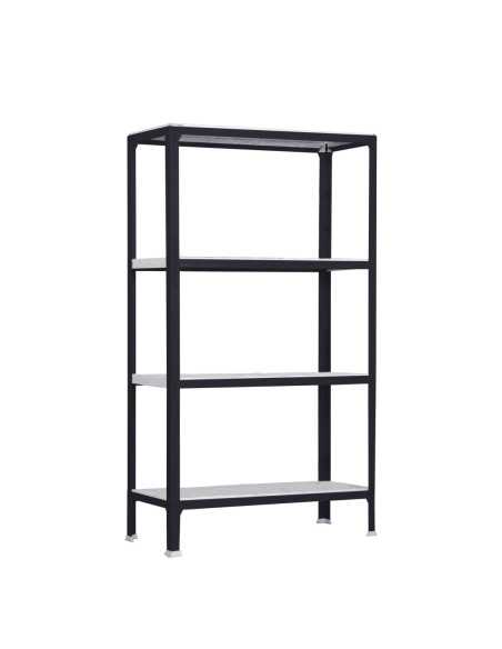 Estantería SIMONRACK Simonhome click mini 4/300 antracita/galva | Estantería metálica SimonRack para cargas de 300 kg