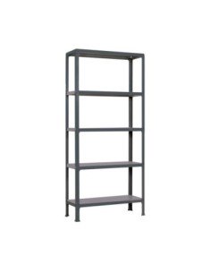 Estantería SIMONRACK Simonhome click mini 5/300 antracita/galva | Estantería metálica SimonRack para cargas de 300 kg