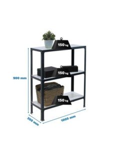 Estantería SIMONRACK Simonhome click wood plus 3/300 antraci/blanco | Mesa de trabajo SimonRack profesional y resistente