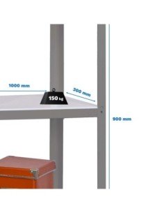 Estantería SIMONRACK Simonhome click wood plus 3/300 gris/blanco
