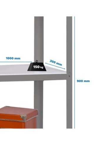 Estantería SIMONRACK Simonhome click wood plus 3/300 gris/blanco
