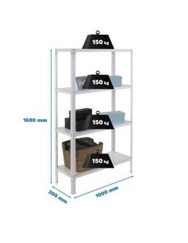 Estantería SIMONRACK Simonhome click wood plus 4/300 blanco/blanco