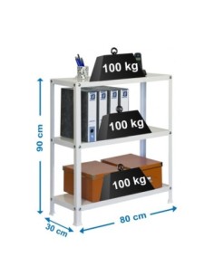 Estantería SIMONRACK Simonhome classic mini 3/300 blanco/blanco