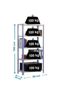 Estantería SIMONRACK Simonhome classic mini 5/400 violeta/blanco