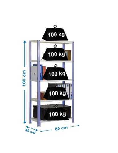 Estantería SIMONRACK Simonhome classic mini 5/400 violeta/blanco